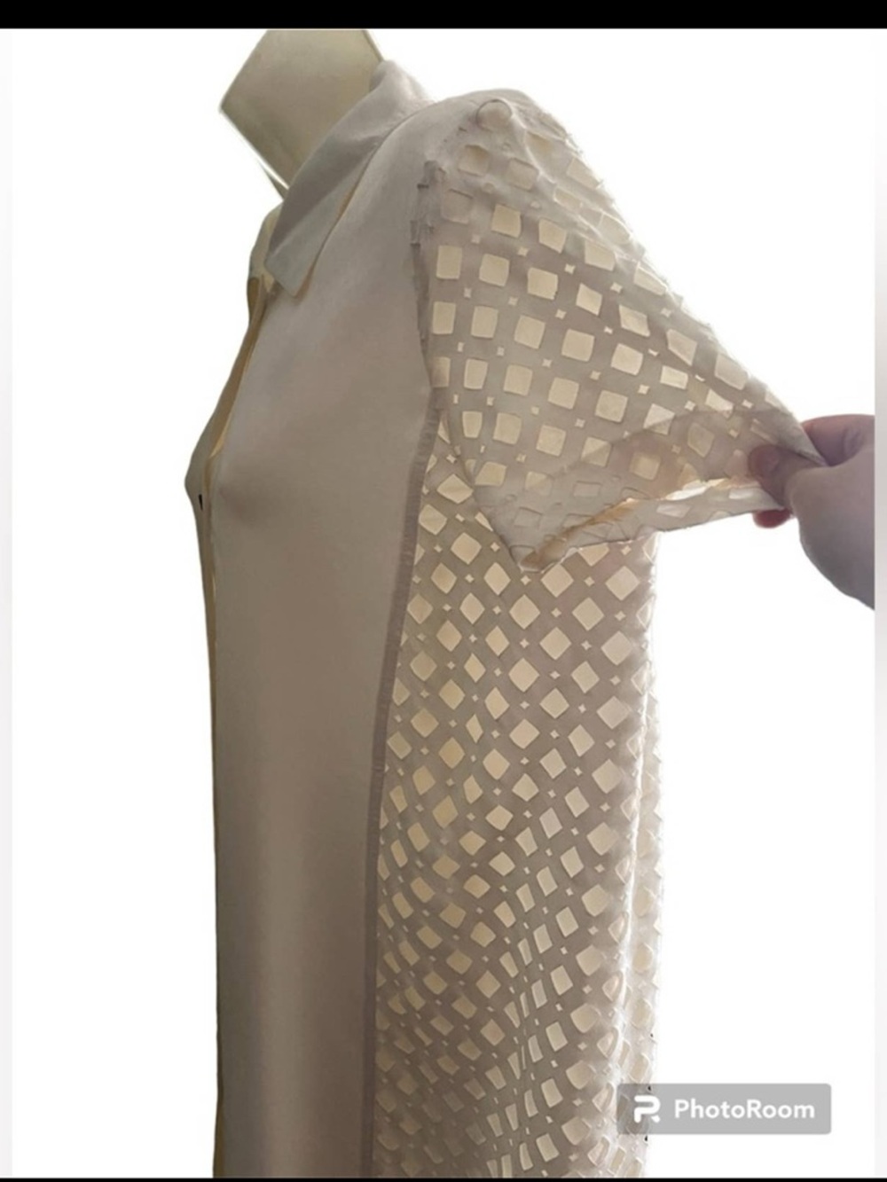 Fendi White Eyelet Panel-Front Tunic - Picture 6 of 12